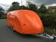 Ενισχυμένο το φίμπεργκλας πλαστικό ρυμουλκό αποσκευών μοτοσικλετών προσάρμοσε τη χρωματισμένη επιφάνεια